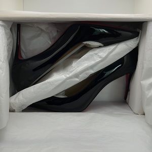 Kate Louboutin 85mm in box with bags and extra heel tips